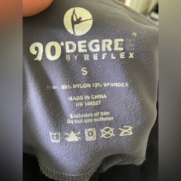 90 Degree by Reflex Light Purple/Grey Leggings Size S - Picture 4 of 4